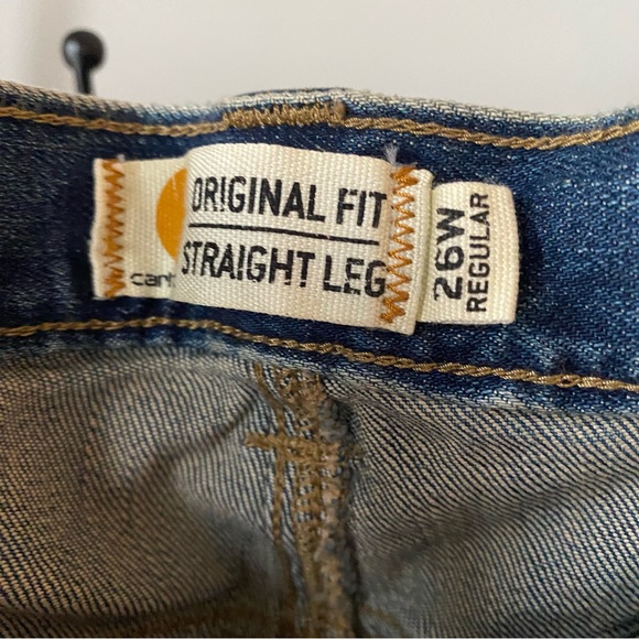 Carhartt Women's 102731 Women's Original Fit Blaine Jean size 26 Plus Stonework - Picture 5 of 10